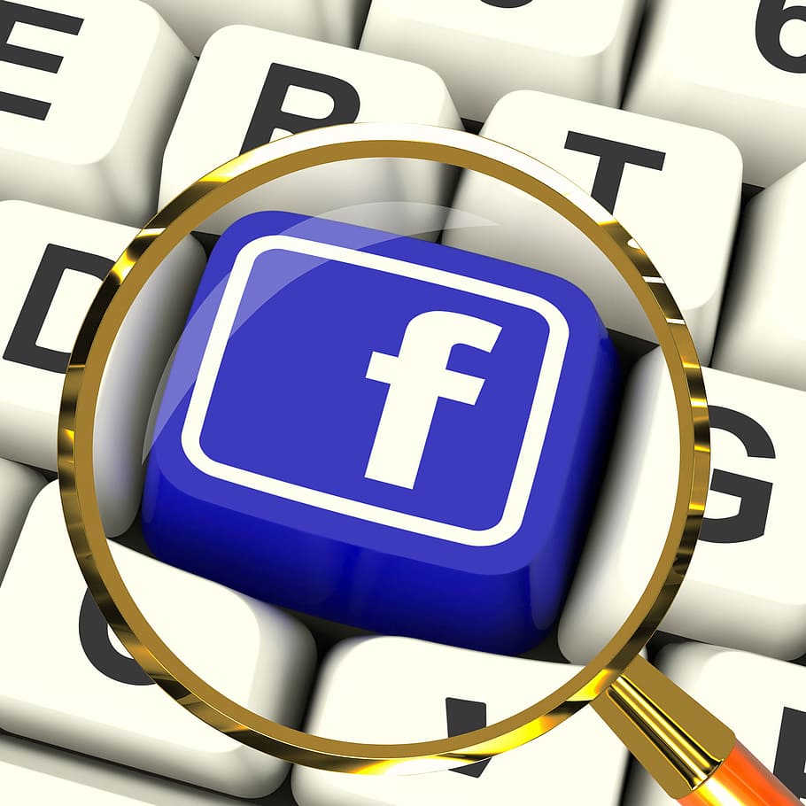 key, magnified, means, connect, face book, Facebook, book, face, icon, keyboard