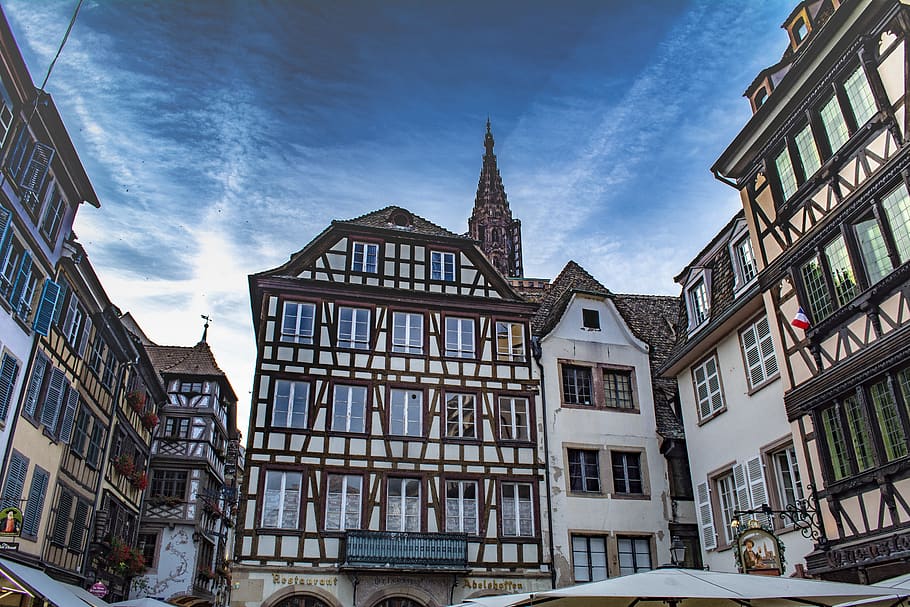 strasbourg, france, architecture, building, cathedral, gothic, tourism, history, church, travel