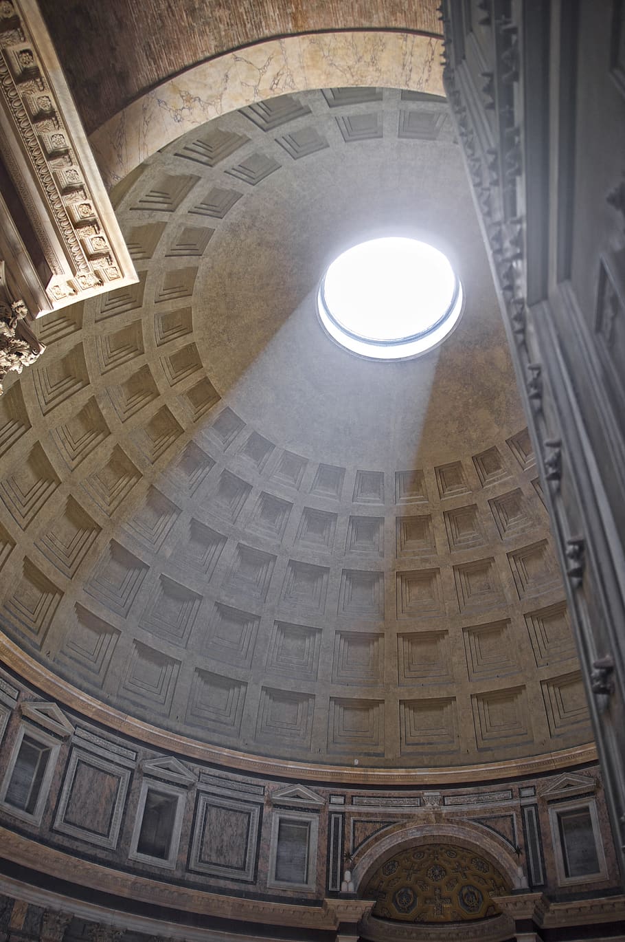 pantheon, architecture, ancient, building, italy, europe, rome, monument, temple, history