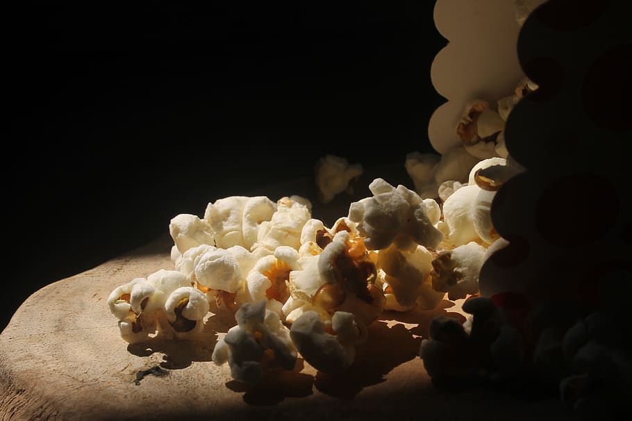 popcorn, movie time, holiday, food and drink, black background, food, still life, indoors, freshness, close-up