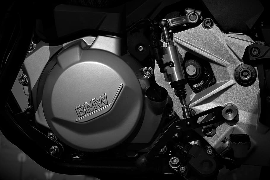 engine, bmw, gs, f750gs, technology, close-up, metal, indoors, machinery, high angle view