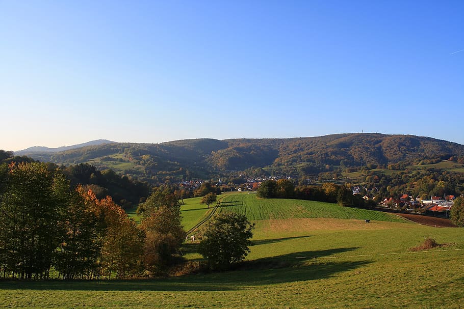 landscape, nature, odenwald, sky, plant, tree, scenics - nature, beauty in nature, tranquil scene, tranquility