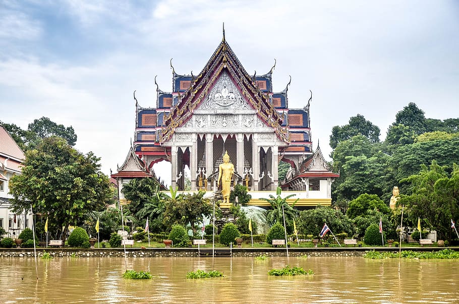 temple in thailand, thailand, thai, temple, architecture, asia, travel, asian, buddha, religion