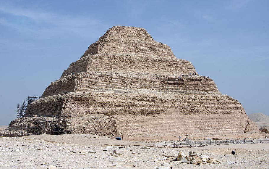 egypt, saqqarah, pyramid, djoser, pharaoh, tomb, mastaba, necropolis, ruins, historoique