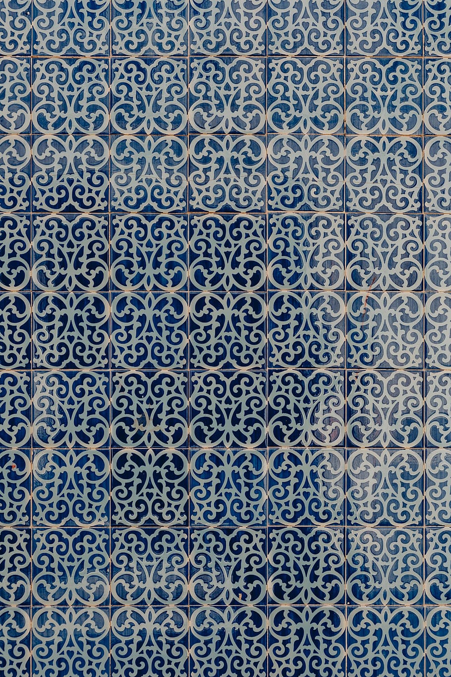 azulejos portugueses, típicos, esmaltados, cerámicos, azulejos, lisboa, portugal, fondo, pared, patrón