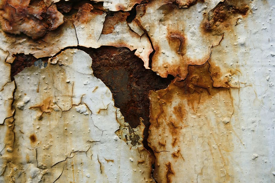 Resumen, envejecido, antiguo, telón de fondo, fondo, en blanco, tablero, marrón, primer plano, corrosión