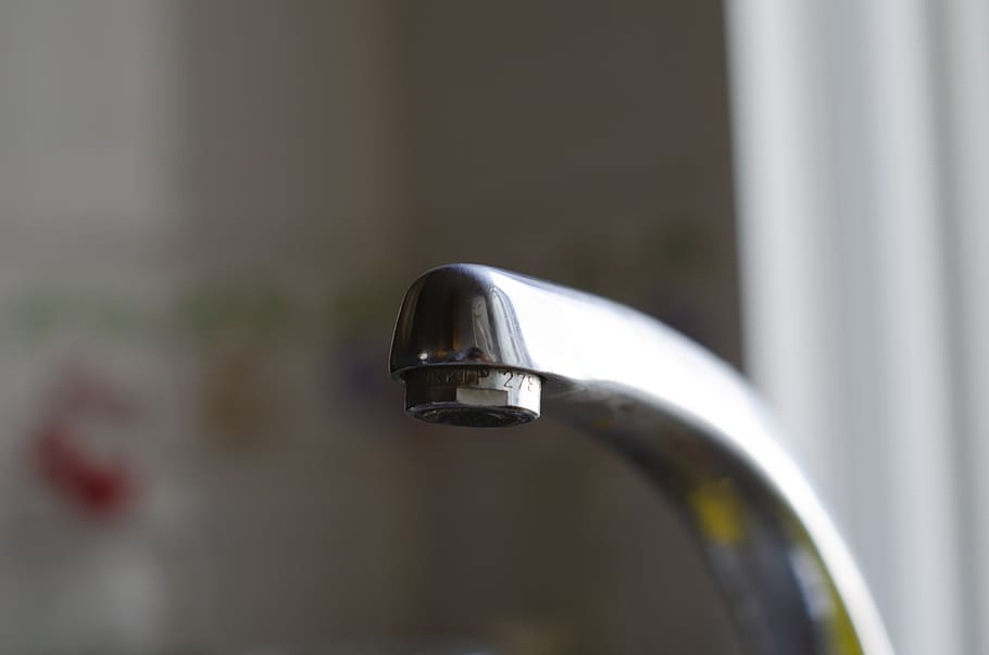 tap, water, clean, metal, faucet, close-up, focus on foreground, selective focus, day, drop