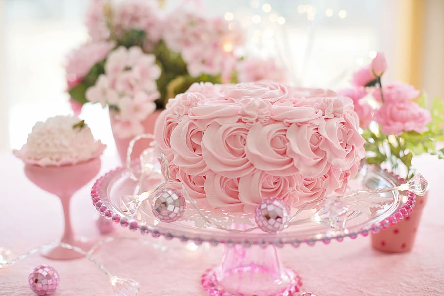 valentine, valentine's day, hearts, pink, love, romantic, romance, birthday, celebration, cake