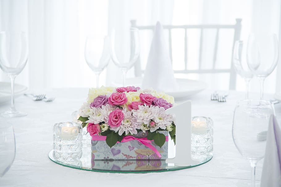 bridal flower centerpieces