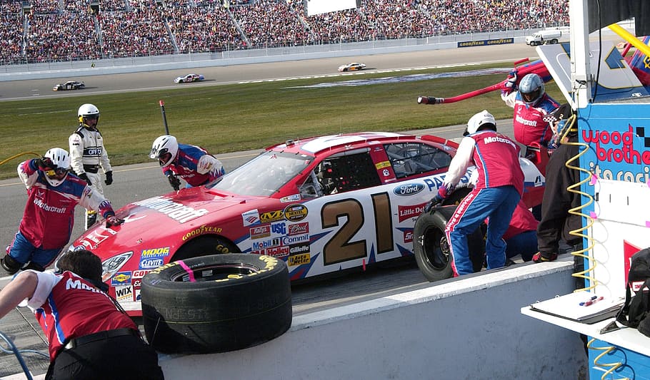 pit, crew, team, nascar, stop, car, race, sport, group of people, crowd