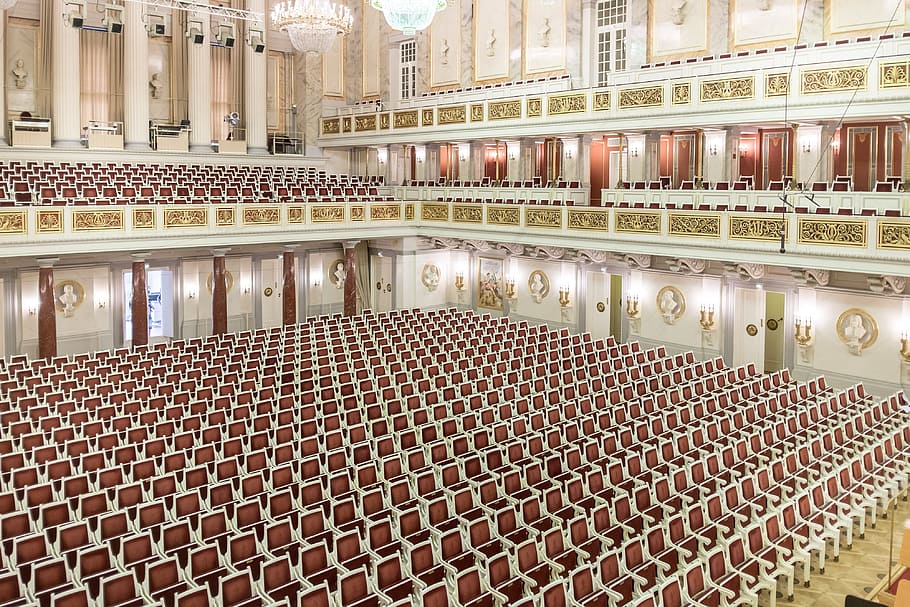 empty concert hall, auditorium, berlin, choir, concert, conference, culture, empty, hall, house