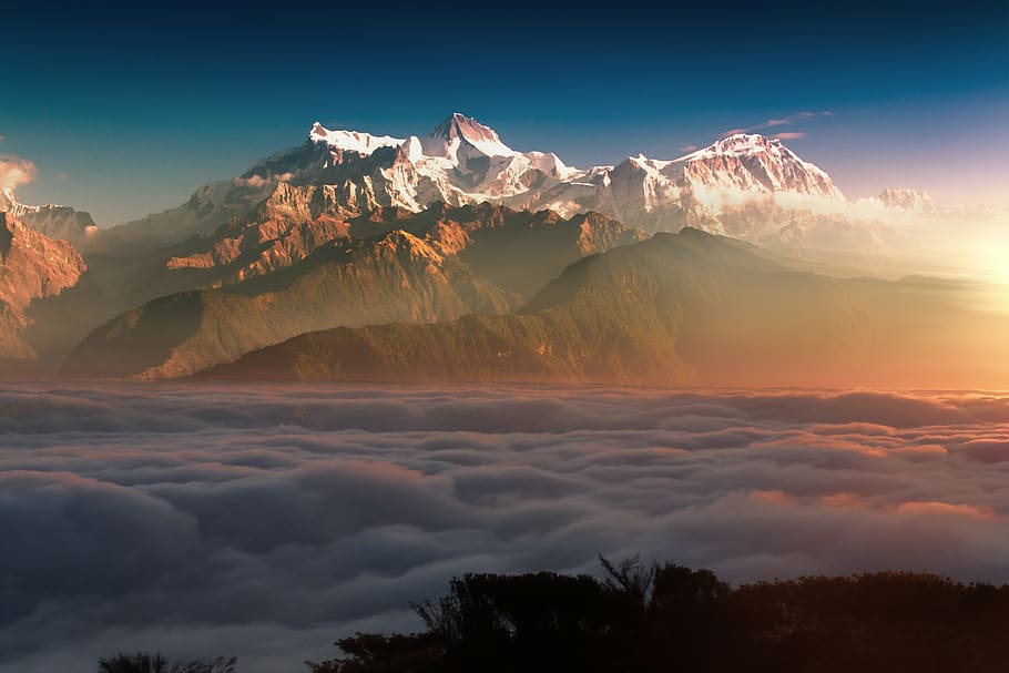 montaña, paisaje, nubes, sol, cielo, aventura, cumbre, fondo de pantalla 4k, belleza en la naturaleza, paisajes - naturaleza