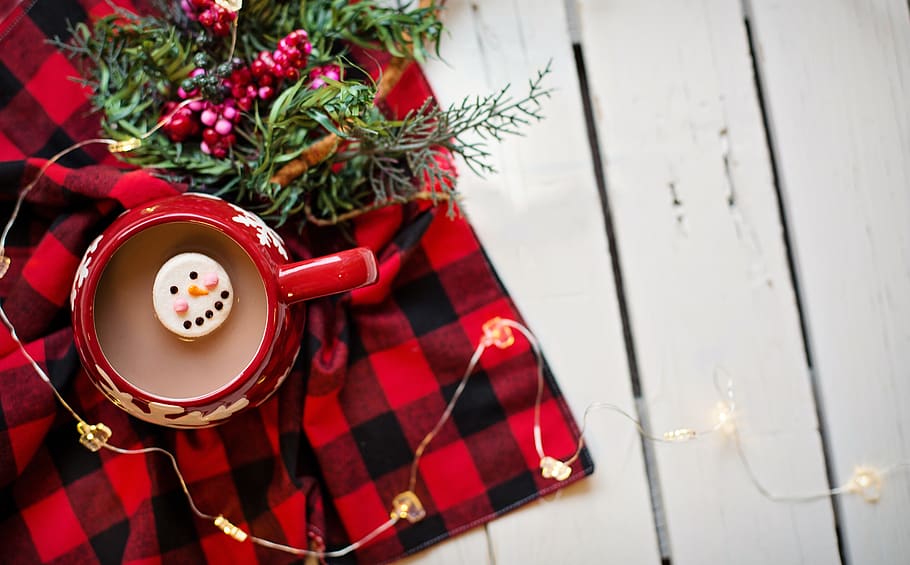cokelat panas, coklat, marshmallow, musim dingin, nyaman, natal, minum, mug, panas, hangat