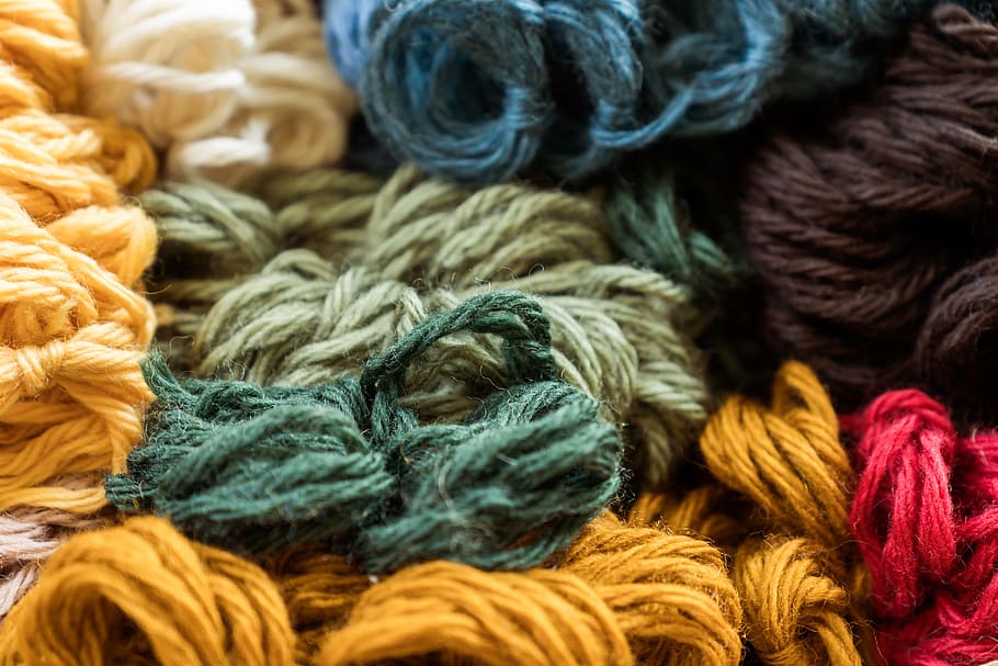 wool, thread, hand labor, knit, yarn, colorful, color, animal themes, dog, mammal