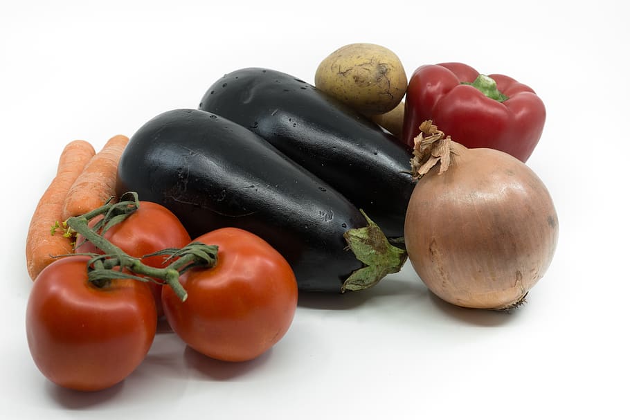 vegetables, potato, food, cook, eat, fresh, healthy, vegetarian, raw, bell pepper
