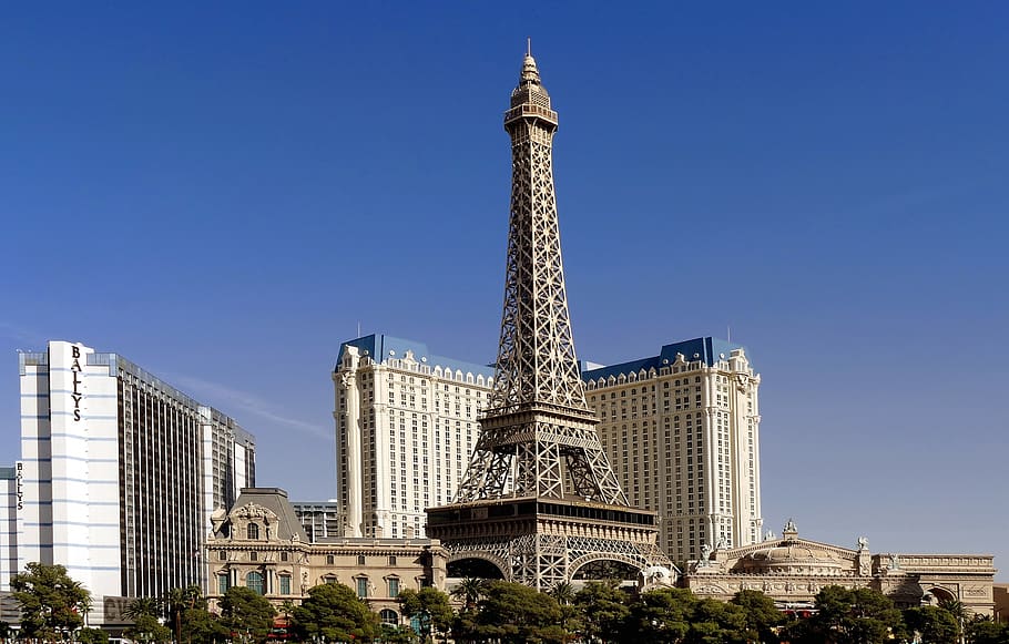 las vegas, skyline, paris, tourism, landmark, casino, city, strip, famous, destination