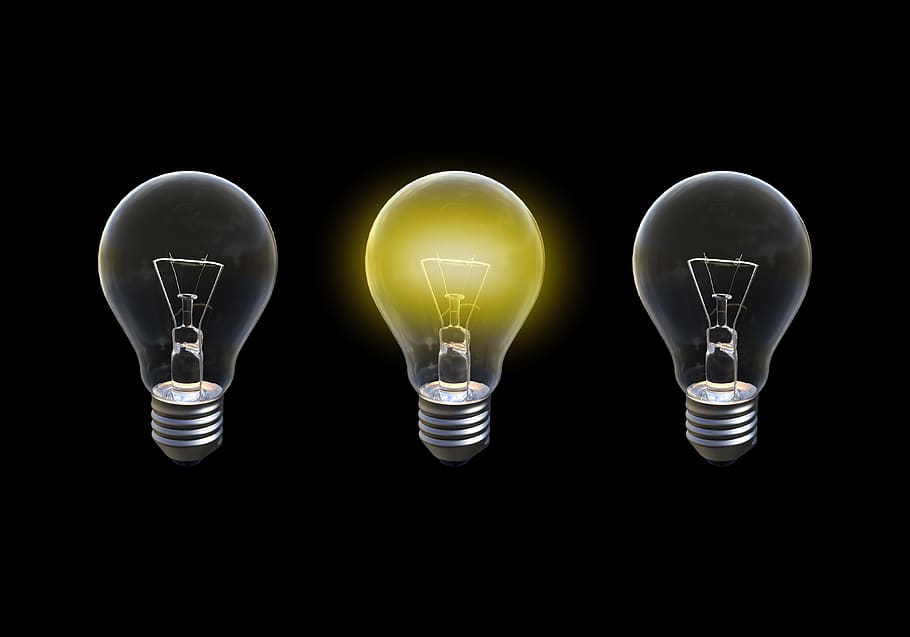 idea, elección, éxito, bombilla, negocio, solución, elegir, equipo de iluminación, electricidad, combustible y generación de energía