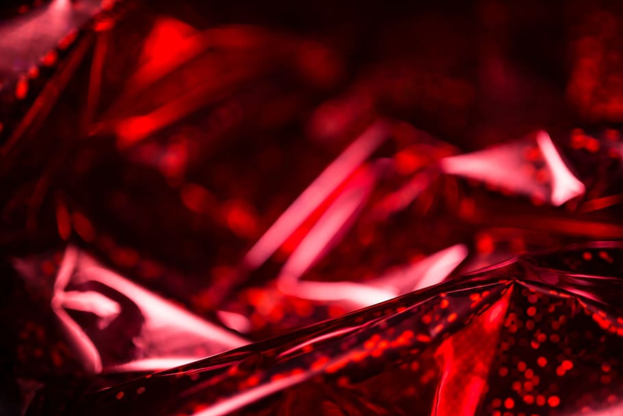 rojo, fondos de papel holográfico, abstracto, textura, papel, navidad, bokeh, holográfico, fondos, primer plano
