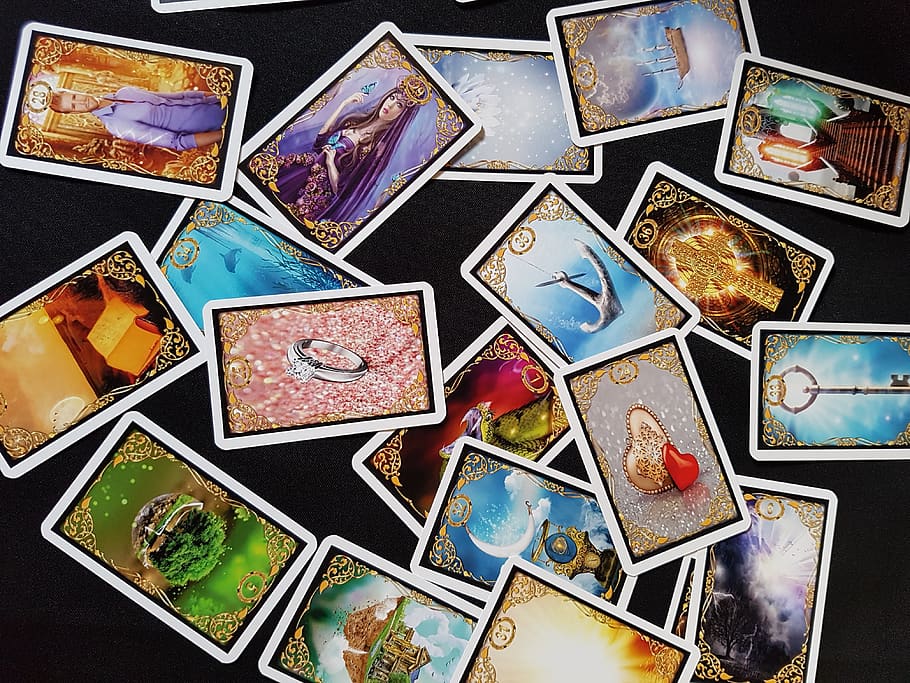 new age, card, medium, oracle, creative, cards, lenormand, tarot, large group of objects, frame