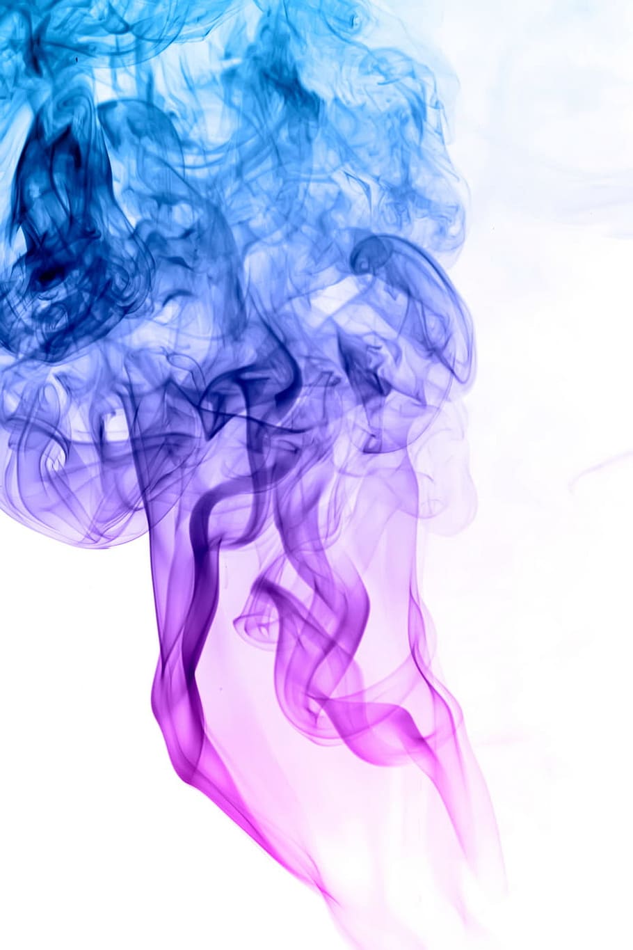 abstrak, aroma, aromaterapi, latar belakang, warna, bau, asap, terisolasi, putih, air