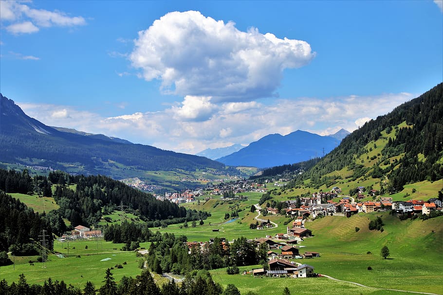 pandangan jauh, pegunungan Alpen, gunung, prospek, pagi, tinggi, lanskap, pemandangan, panorama, ketinggian