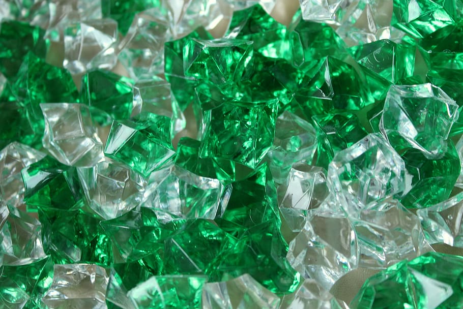 seixos, cristais, vidro, verde, o plano de fundo, textura, a estrutura do, moldura completa, fundos, cor verde
