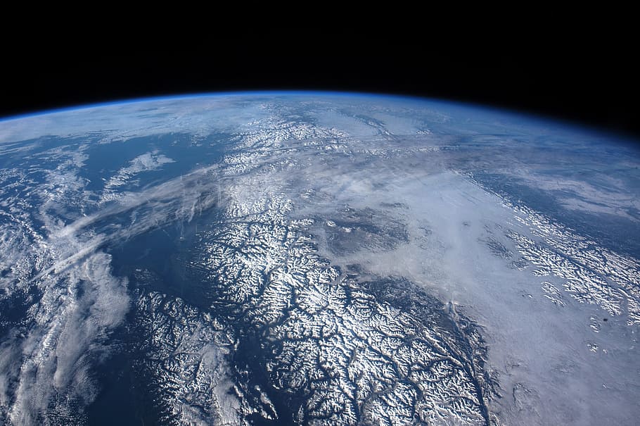 space, earth, nature, lunar, planet, high, height, panorama, planet earth, satellite view