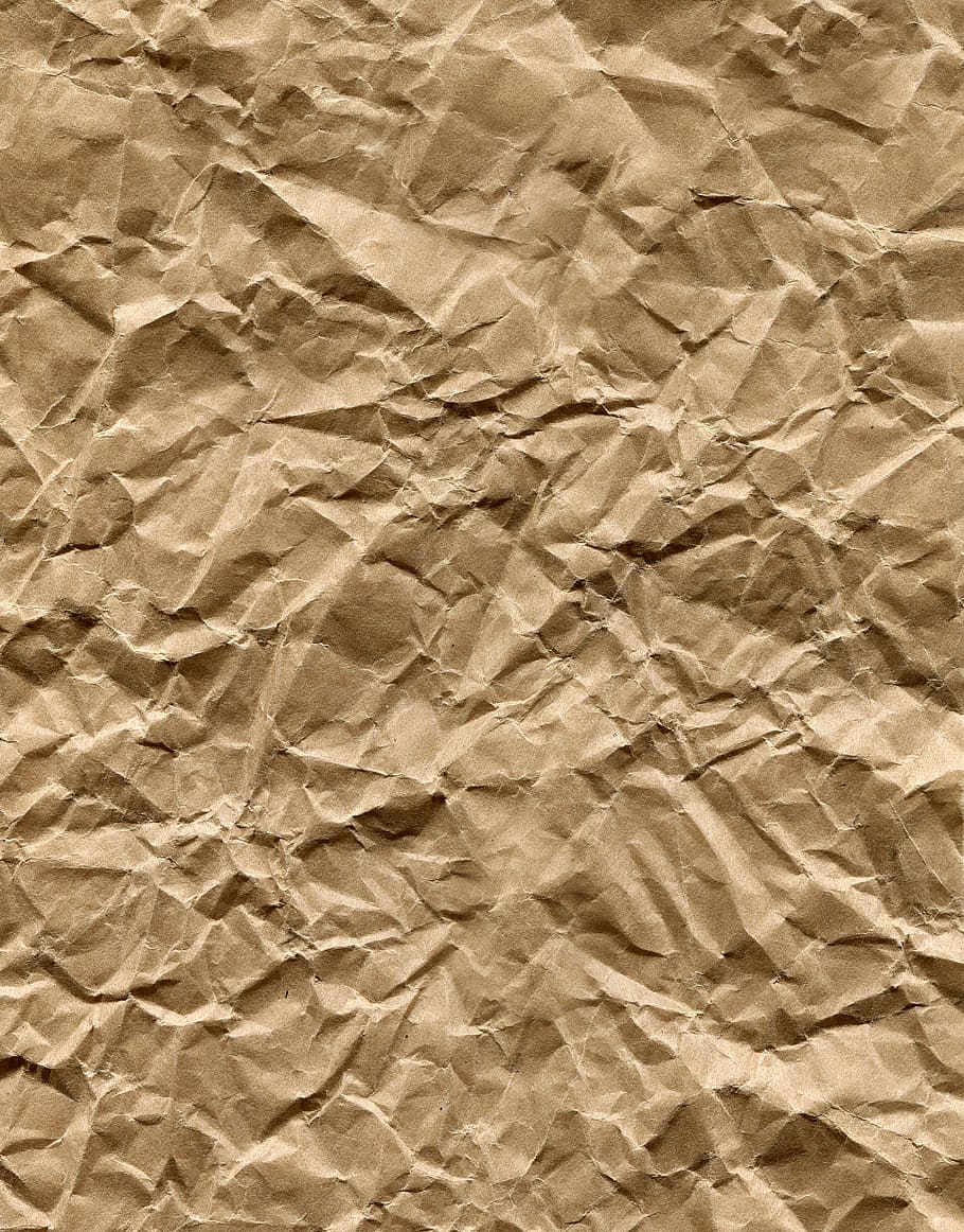 paper, texture, background, latte, cream color, kraft, kraft paper, wrapping paper, brown paper, crumpled
