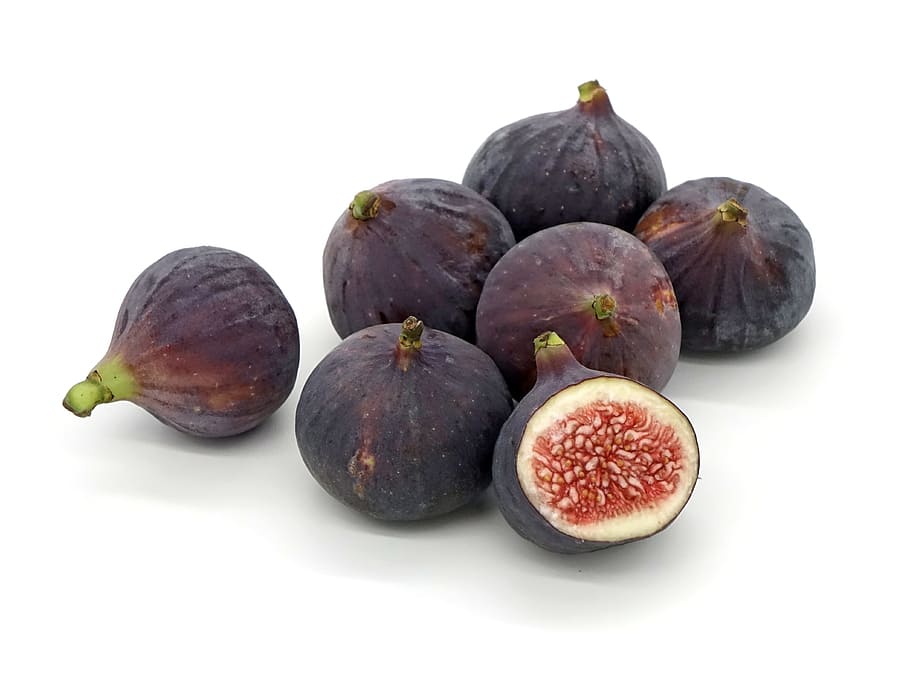 fig, fresh, fruit, nature, ripe, food, food and drink, white background, healthy eating, studio shot