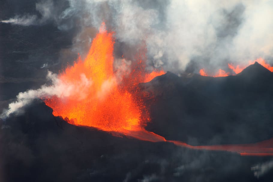 Bardabunga, Islandia, volcán, caliente, vapor, erupción volcánica, erupción, lava, montaña, geología
