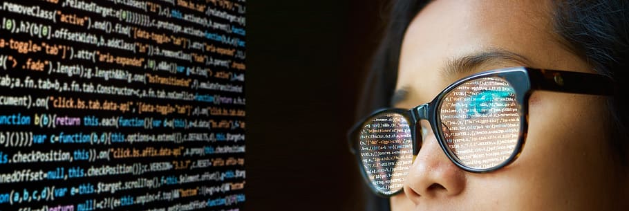 Bourgeon Vandre Midlertidig woman, programming, glasses, reflect, mirroring, programmer, www, computer,  web design, computer scientist | Pxfuel