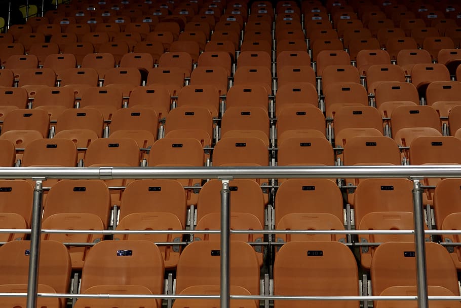 sports, seat, stadium, competition, tribune, in a row, chair, absence, empty, indoors