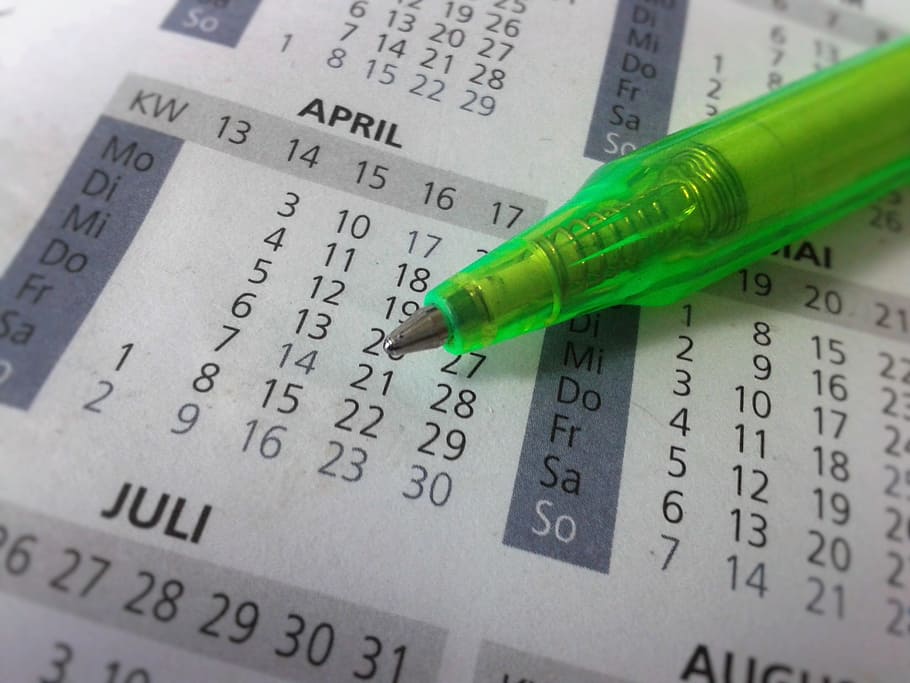 kalender, pena, objek, kertas, keuangan, angka, mata uang, bisnis, close-up, investasi