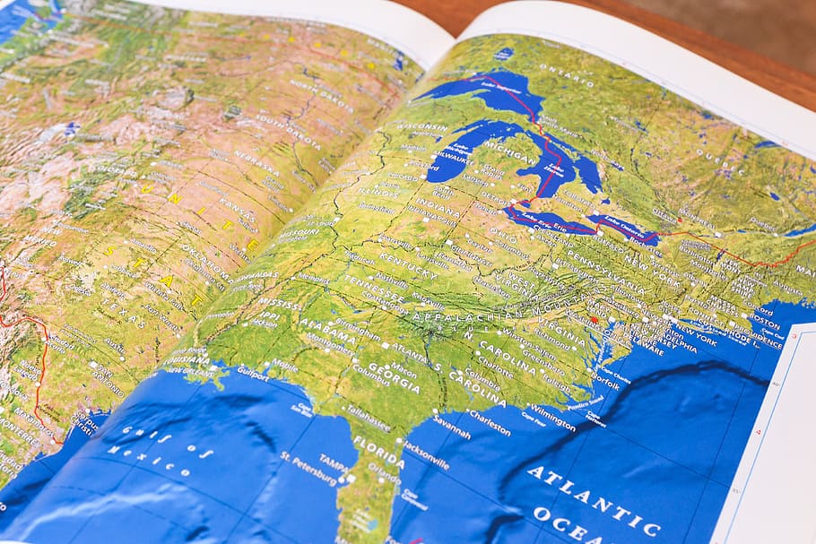 mapa de estados unidos, varios, mapa, mapas, azul, primer plano, viajes, naturaleza, globo - objeto hecho por el hombre, medio ambiente
