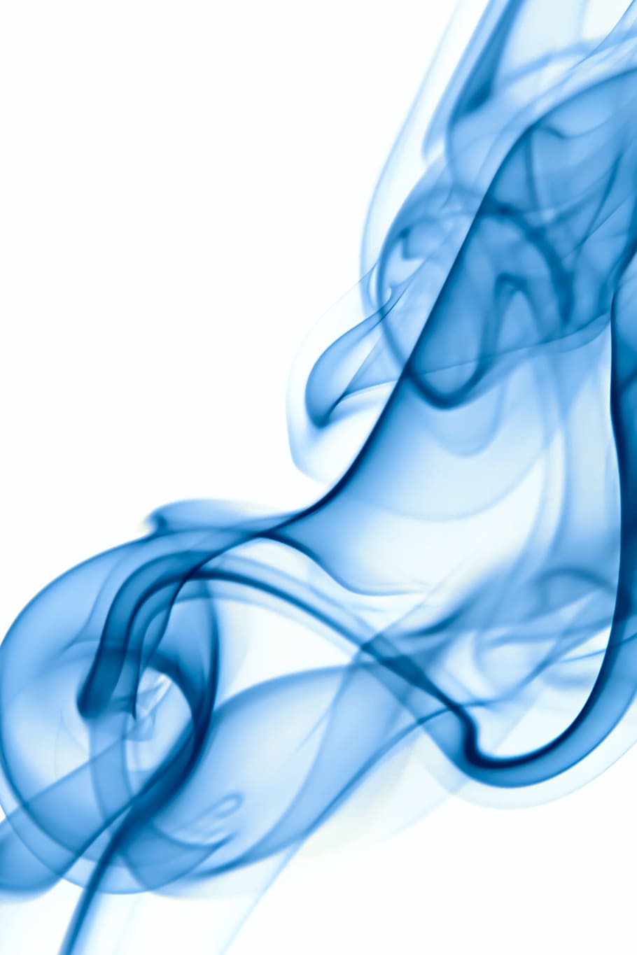 abstract, aroma, aromatherapy, background, color, smell, smoke, blue, white background, indoors
