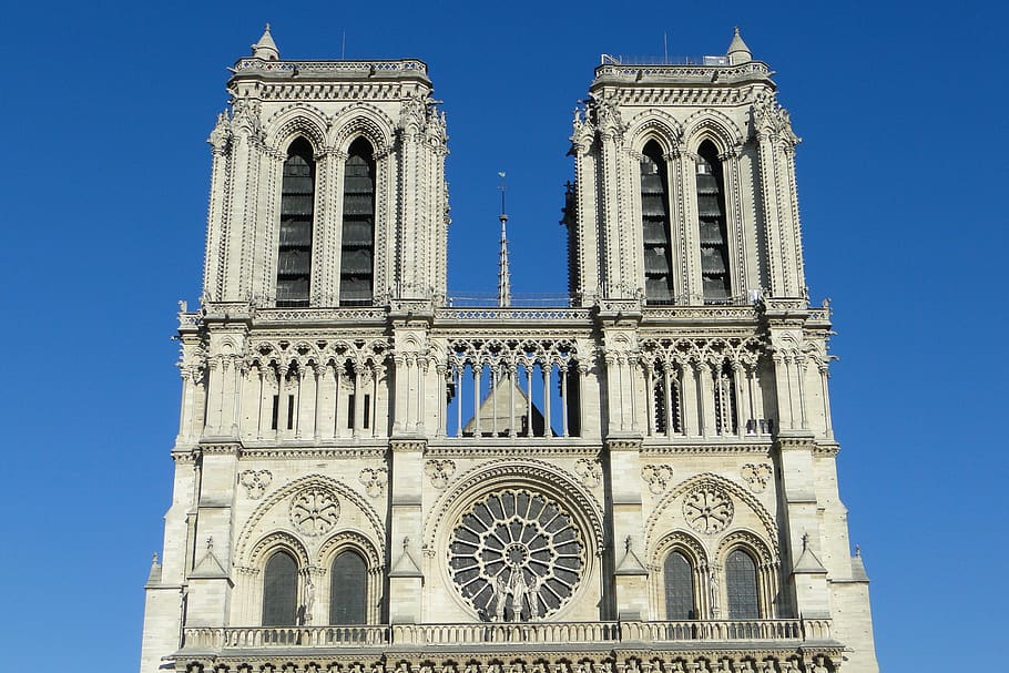 prancis, paris, gereja, notre-dame, katedral, bangunan, modal, tengara, historis, terkenal