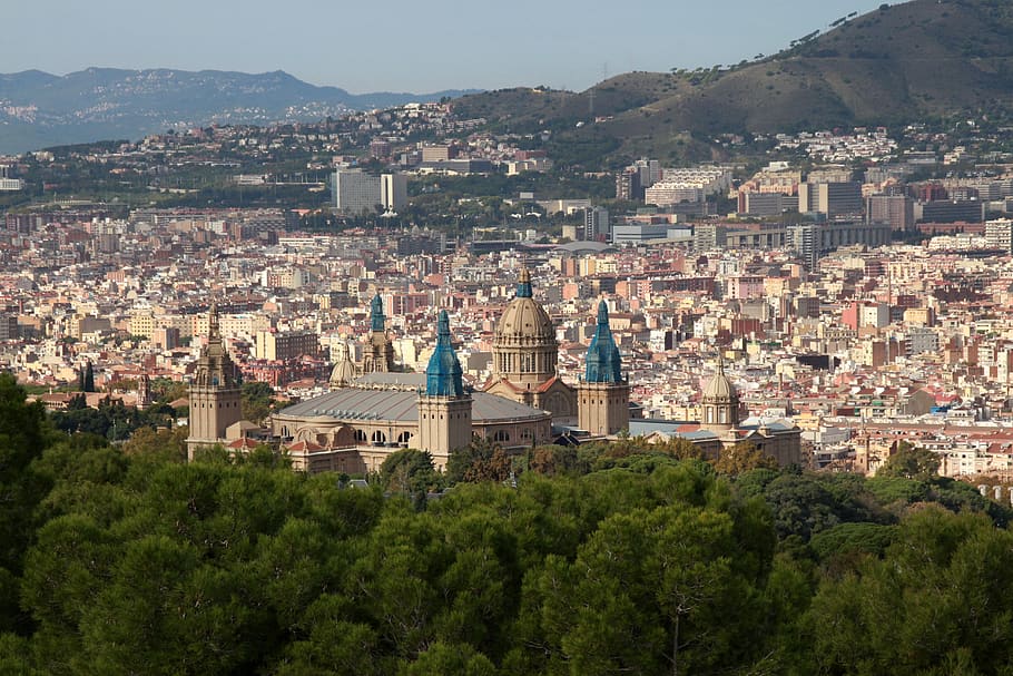 barcelona, ​​kota, spanyol, perkotaan, perjalanan, liburan, eropa, pariwisata, panorama, Arsitektur