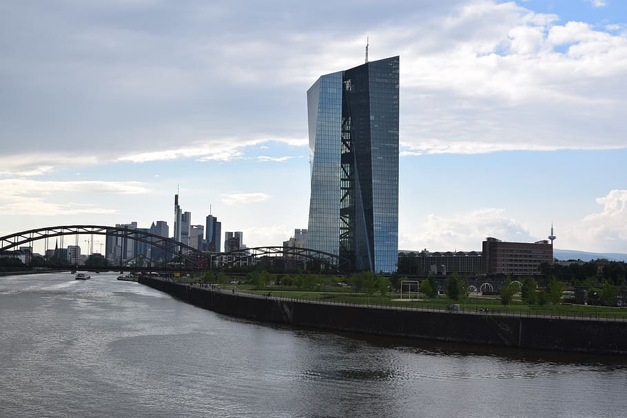 ecb, european central bank, frankfurt, ffm, frankfurt a, m, skyscraper, skyline, building, bank