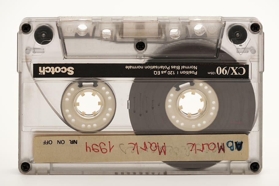 cassete, fita, banda magnética, analógico, Hi-Fi, áudio, tinge, música, som, vintage