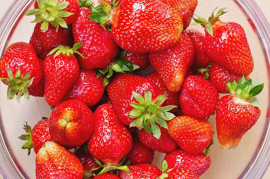 fresas, fresa, frutas, rojo, comida, saludable, tazón, alimentación saludable, fruta, comida y bebida
