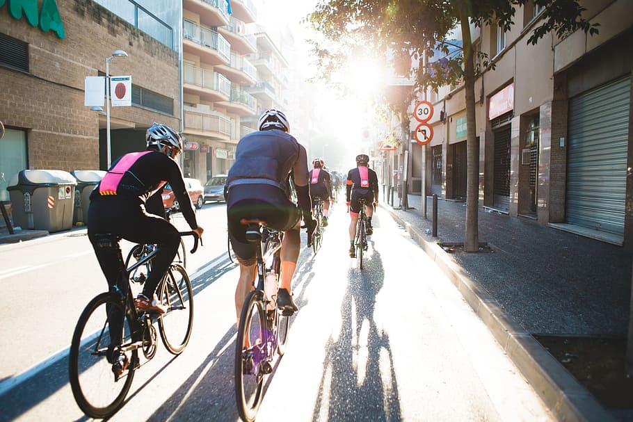 balap sepeda, jalan kota, dewasa, bersepeda, sepeda, acara, cocok, di luar ruangan, balap, naik