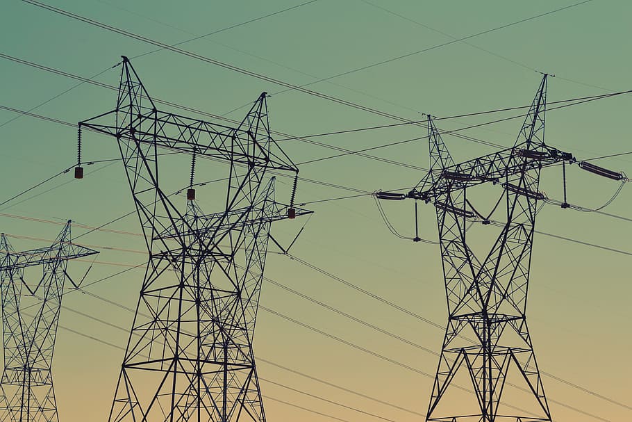 power lines, sky, electricity, cable, fuel and power generation, electricity pylon, power supply, technology, power line, connection