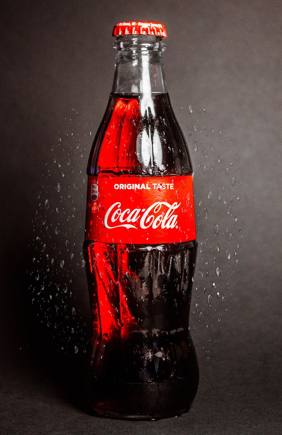Coca-Cola, The Coca-Cola Company, botella, bebida, vidrio, celebrar, espumoso, burbujas, vacaciones, Rojo
