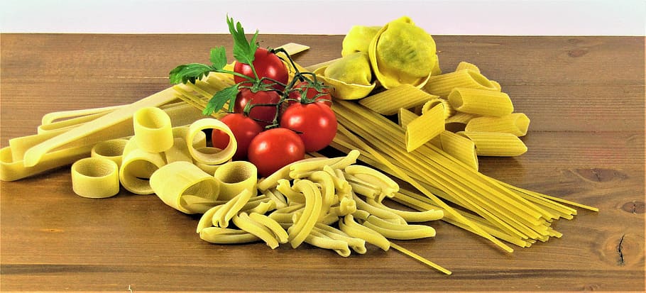 penne, pappardelle, linguine, tortelloni, trofie, calamarata, pasta, food, food and drink, healthy eating
