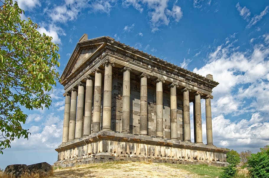 armenia, the temple of garni, temple, building, columnar, antiquity, architecture, archaeology, historically, caucasus