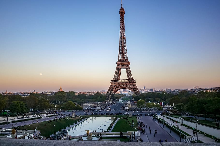 paris, trocadero, city, capital, tourist, travel, france, architecture, built structure, sky