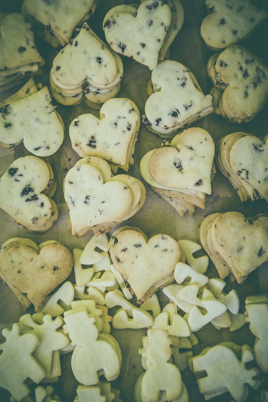 heart, shape, cookie, pastry, food, sweets, snack, food and drink, freshness, still life