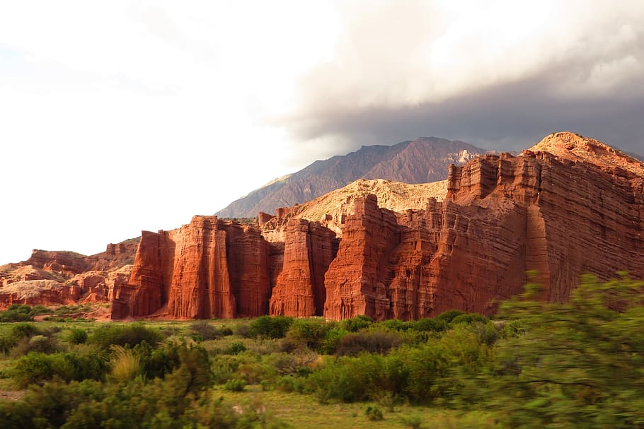 argentina, quebrada de cafayate, sand stone, rock, mountain, rock formation, rock - object, sky, geology, physical geography