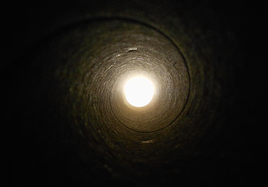 túnel, tubo, subterrâneo, construção, iluminado, oleoduto, tunel, círculo, forma geométrica, ninguém