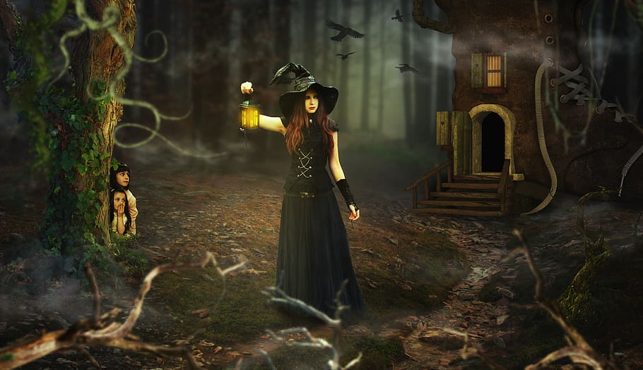 сказки, ведьма, дом ведьмы, мистический, хэллоуин, сказка, фэнтези, дети, магия, жутко